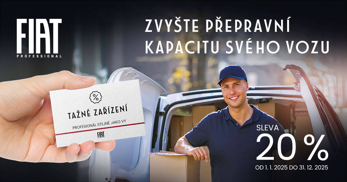 Sleva 20 % na tažná zařízení